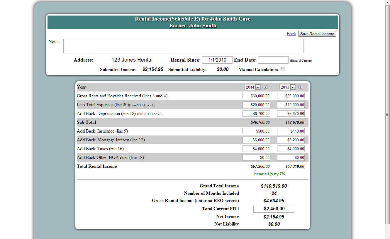 Advanced Income Calculator